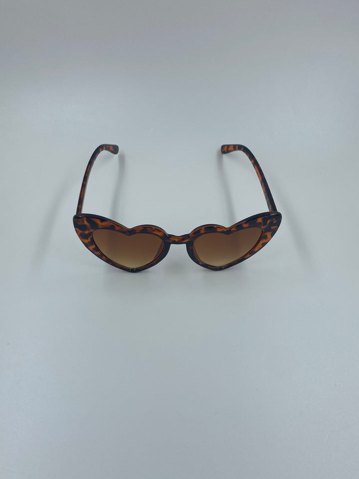 Lunettes de soleil en coeur