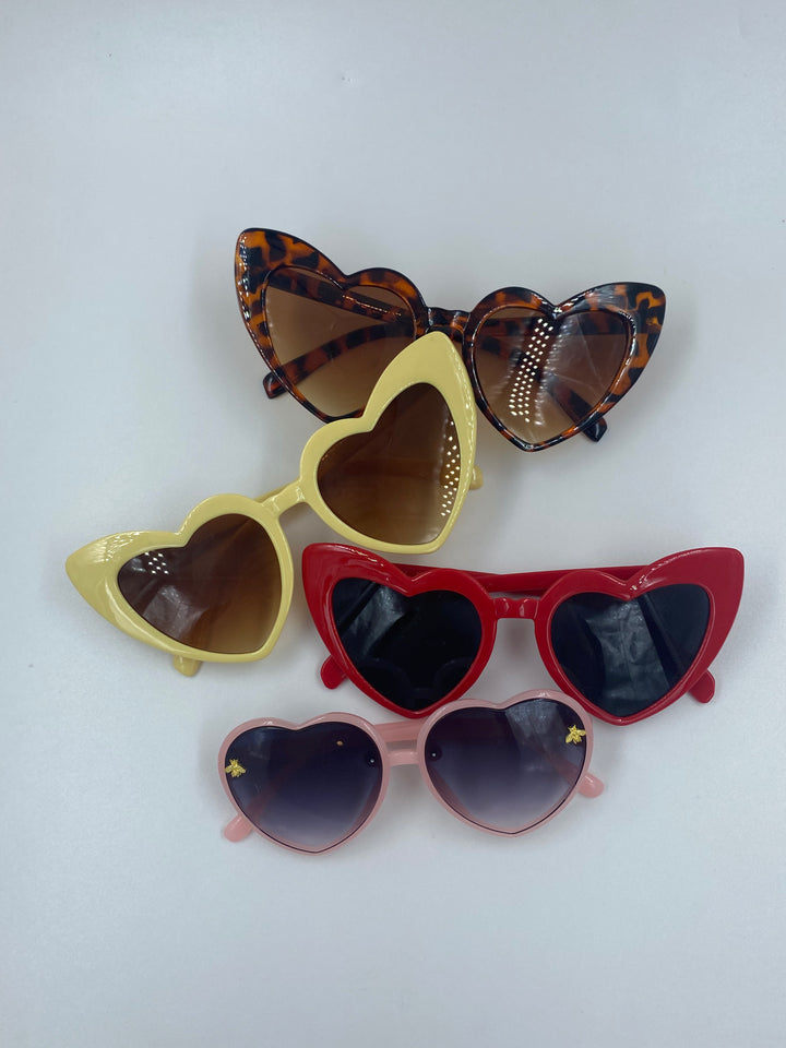 Lunettes de soleil en coeur