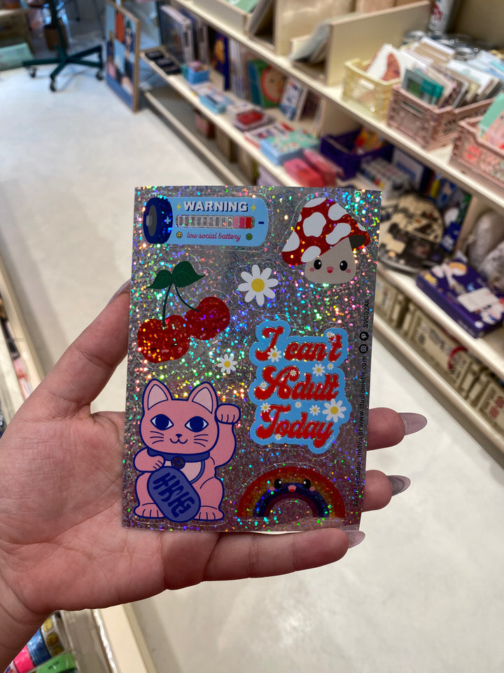 Planche de stickers - inktvis