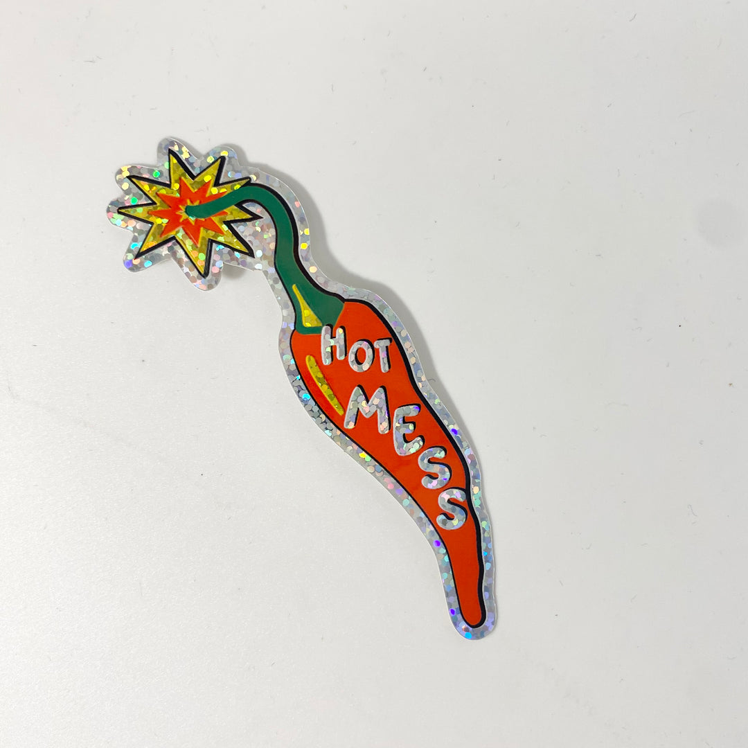 Sticker Hot mess - Les Imprimeuses