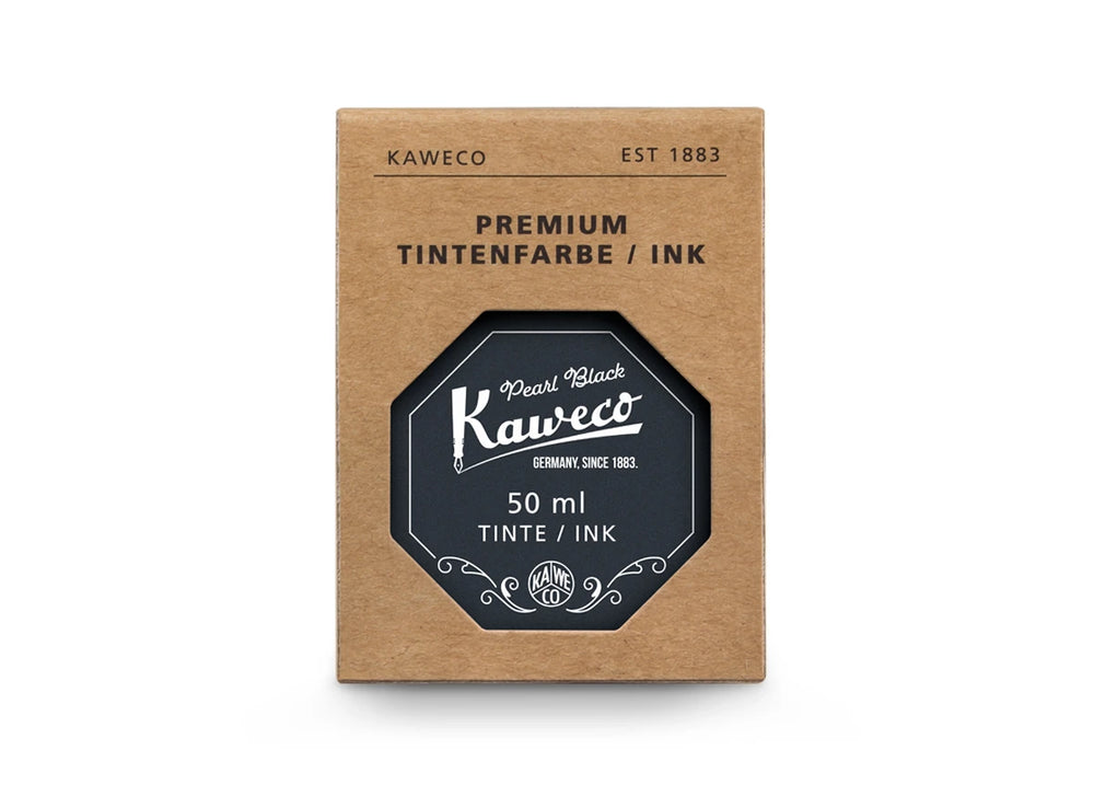 Bouteille d'encre Kaweco Noir Perle 50 ml avec étui