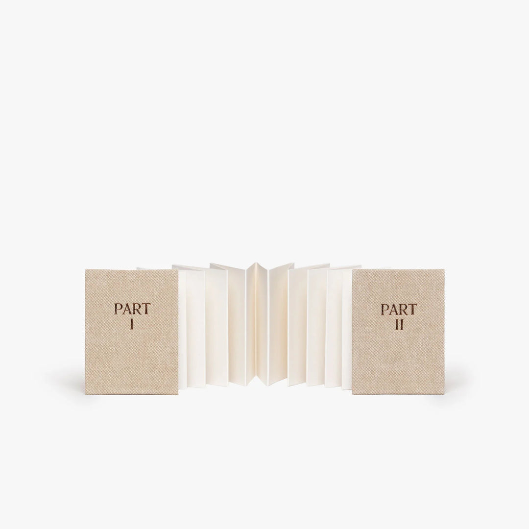 Carnet leporello en toile Inusitado