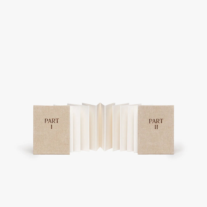 Carnet leporello en toile Inusitado