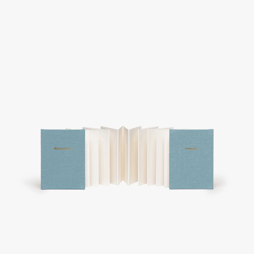 Carnet leporello en toile Inusitado