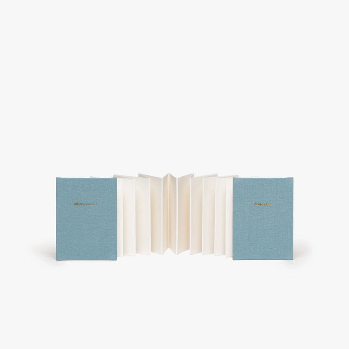 Carnet leporello en toile Inusitado