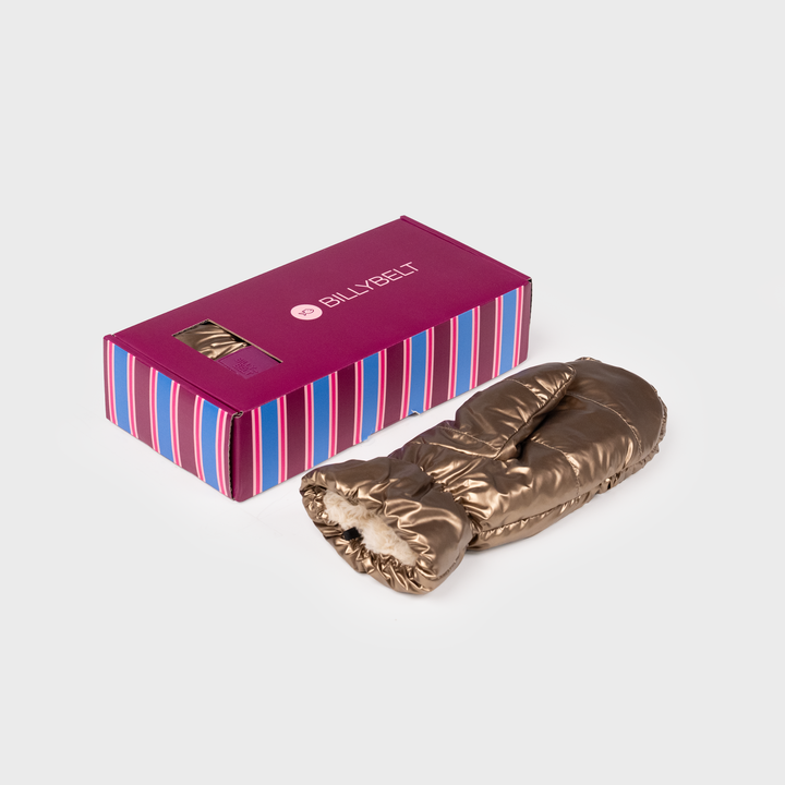 Moufles métalliques boîte cadeau