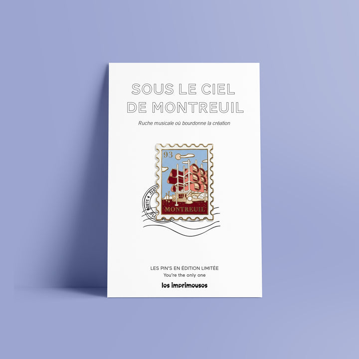 Pin's Timbre - Sous le soleil de Montreuil