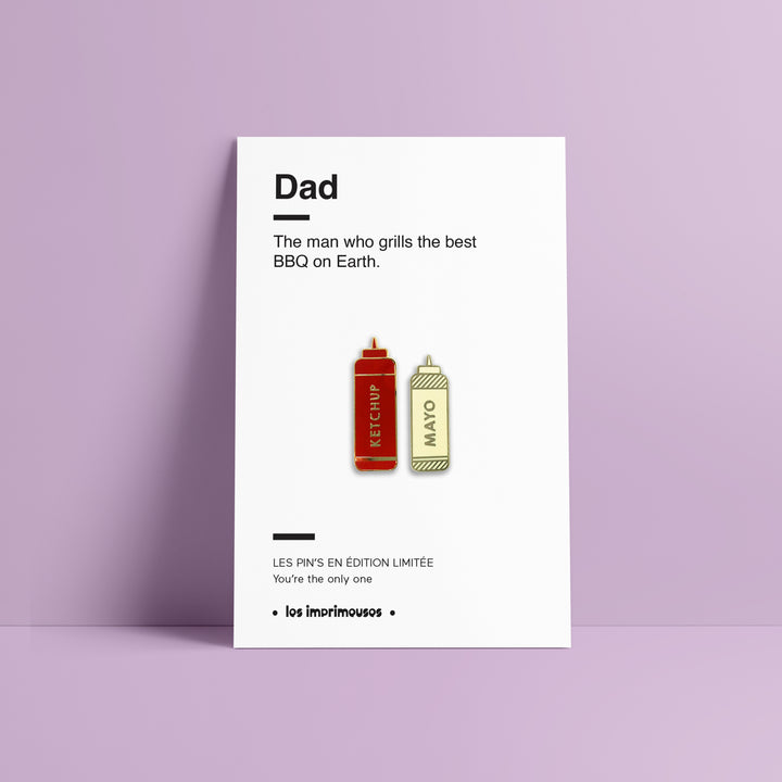 Pin’s Ketchup & Mayo - Papa (Fête des Pères)