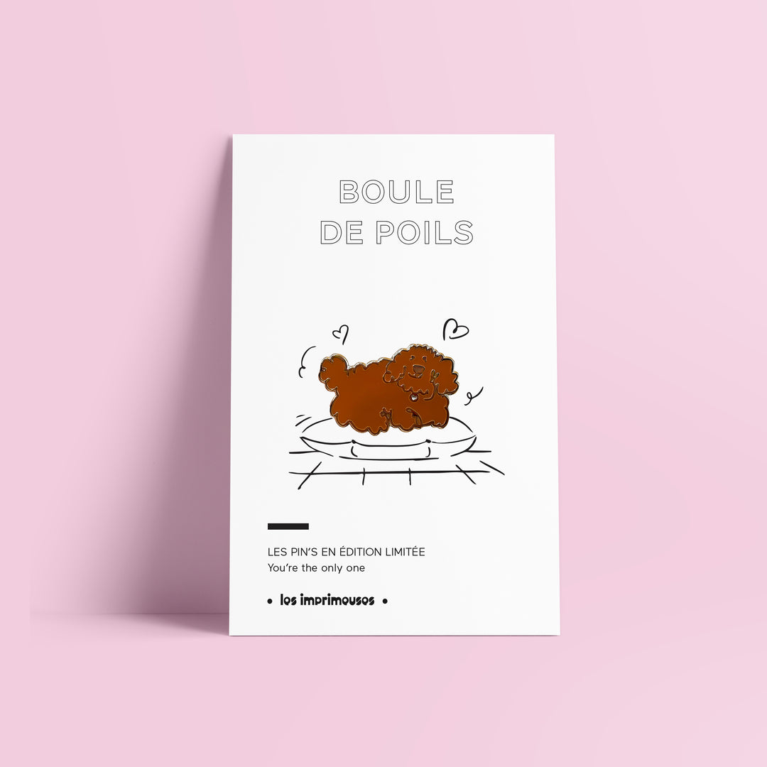 Pin’s Boule de Poils - Chien mignon et fluffy