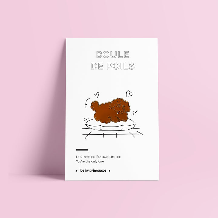 Pin’s Boule de Poils - Chien mignon et fluffy
