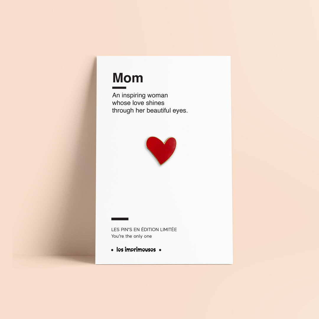 Pin's Cœur - Maman (Fête des Mères)