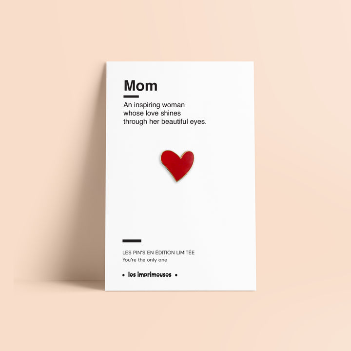 Pin's Cœur - Maman (Fête des Mères)