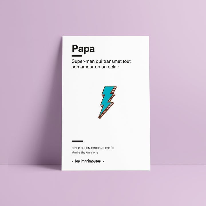 Pin’s Éclair - Papa (Fête des Pères)