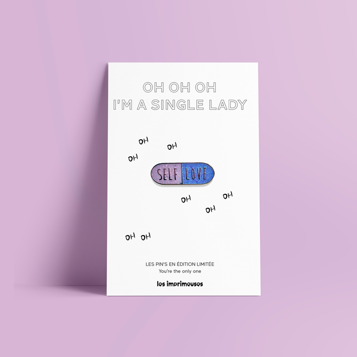 Pin's Self Love - Single Lady Glitter !