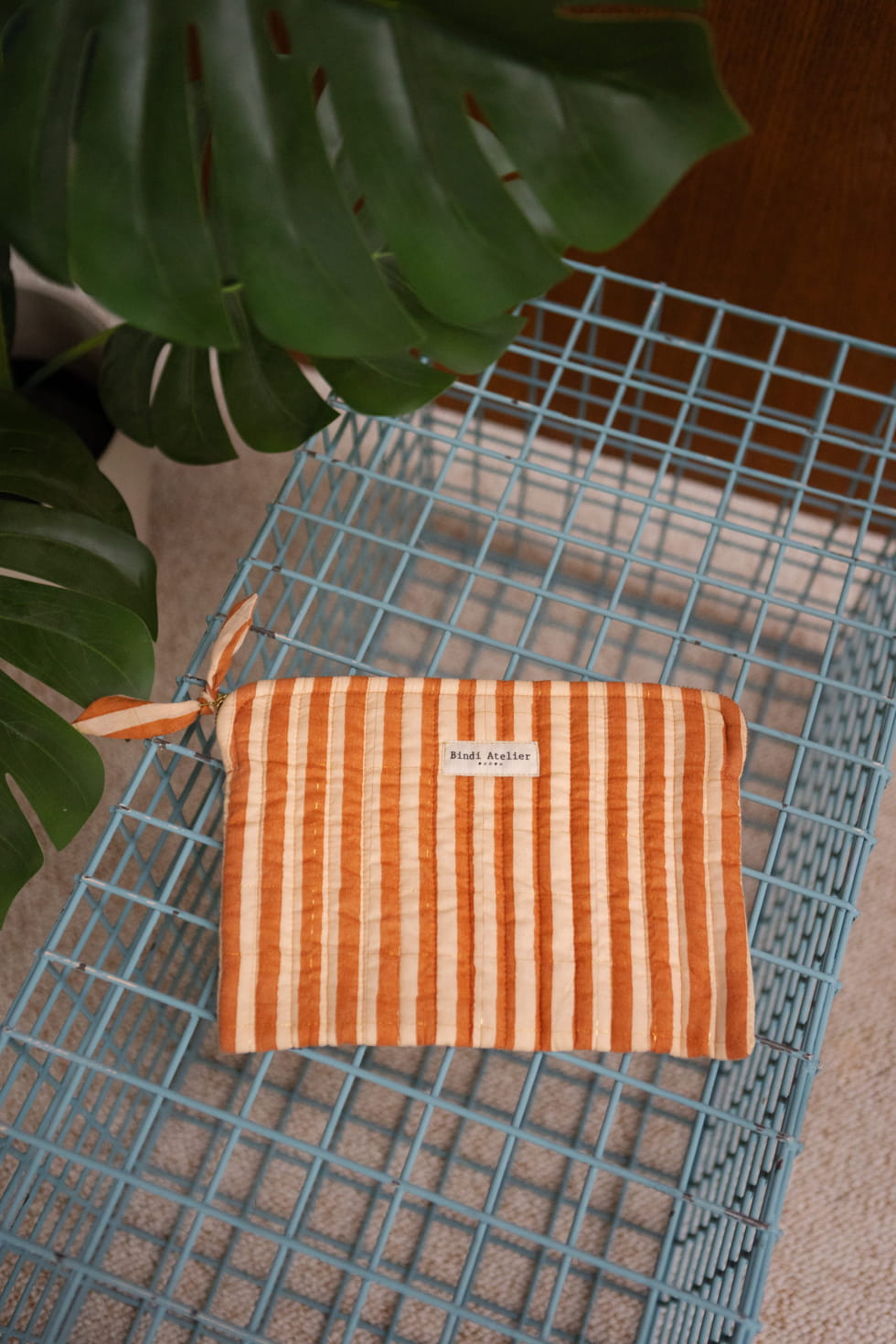 Pochette plate iPad Bindi Atelier - Stripes Cream