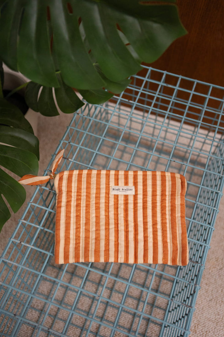 Pochette plate iPad Bindi Atelier - Stripes Cream