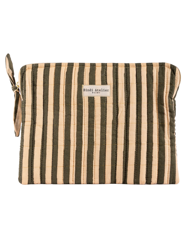 Pochette plate iPad Bindi Atelier - Stripes Leaf