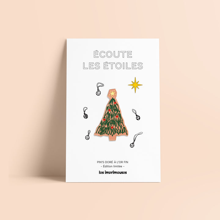 Pin's Sapin étoile - Les imprimeuses