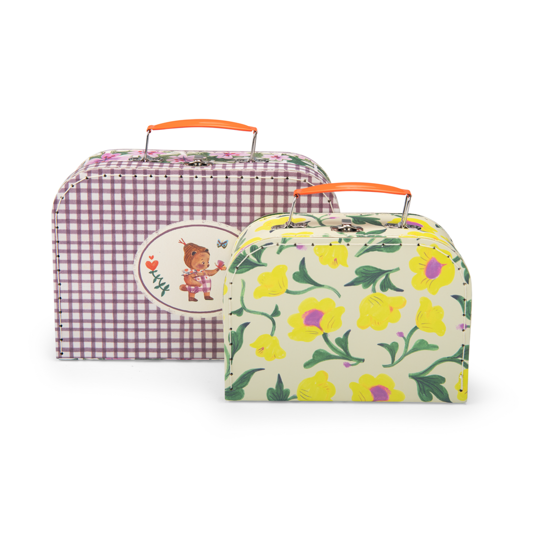 Set de 2 valises fleurs - Les Minouchkas - Moulin Roty