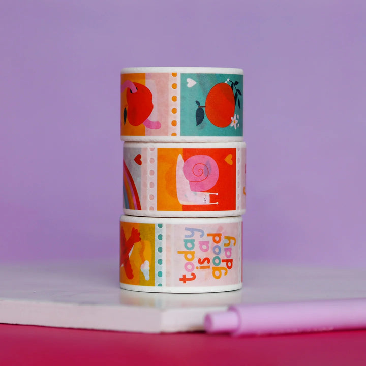 Tampon Washi sur la nature - Nutmeg and Arlo