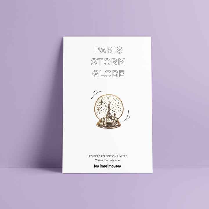 Pin’s Boule à neige Tour eiffel - Paris Storm Globe