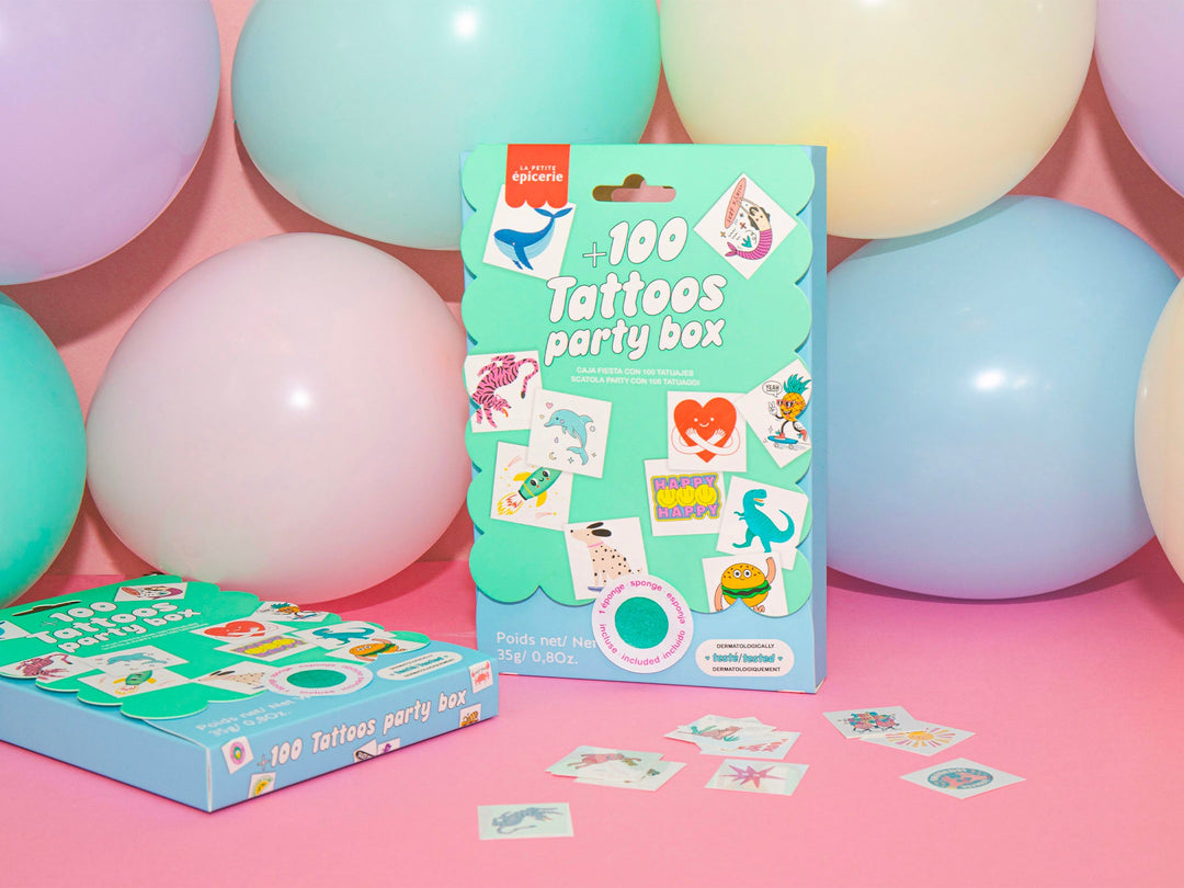 100 Tattoos - Party Box, contenu