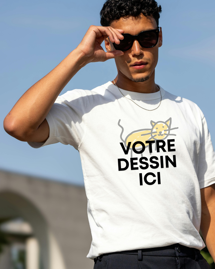 T-shirt personnalisé - Votre Dessin/Logo/Design