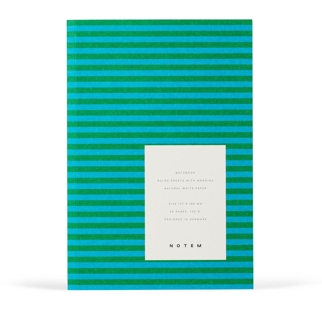 Carnet Vita NOTEM Petit format - Rayures vertes