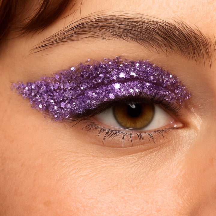 Paillettes Pluie Violette portées