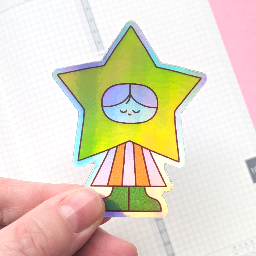 Sticker holographique Star Friend - Hello Vonnie