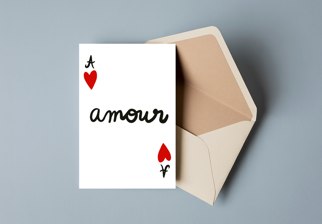 Carte postale - As coeur - Les imprimeuses
