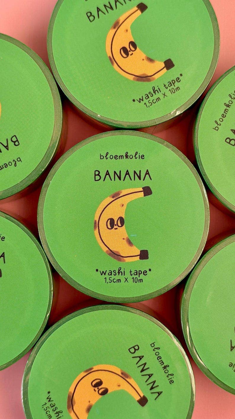 Washi tape Bananes - Bloemkolie