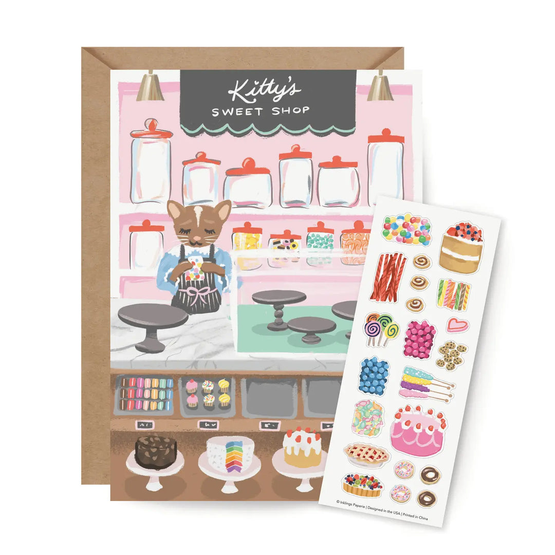 Cartes Stickers Sweet Shop - Inklings