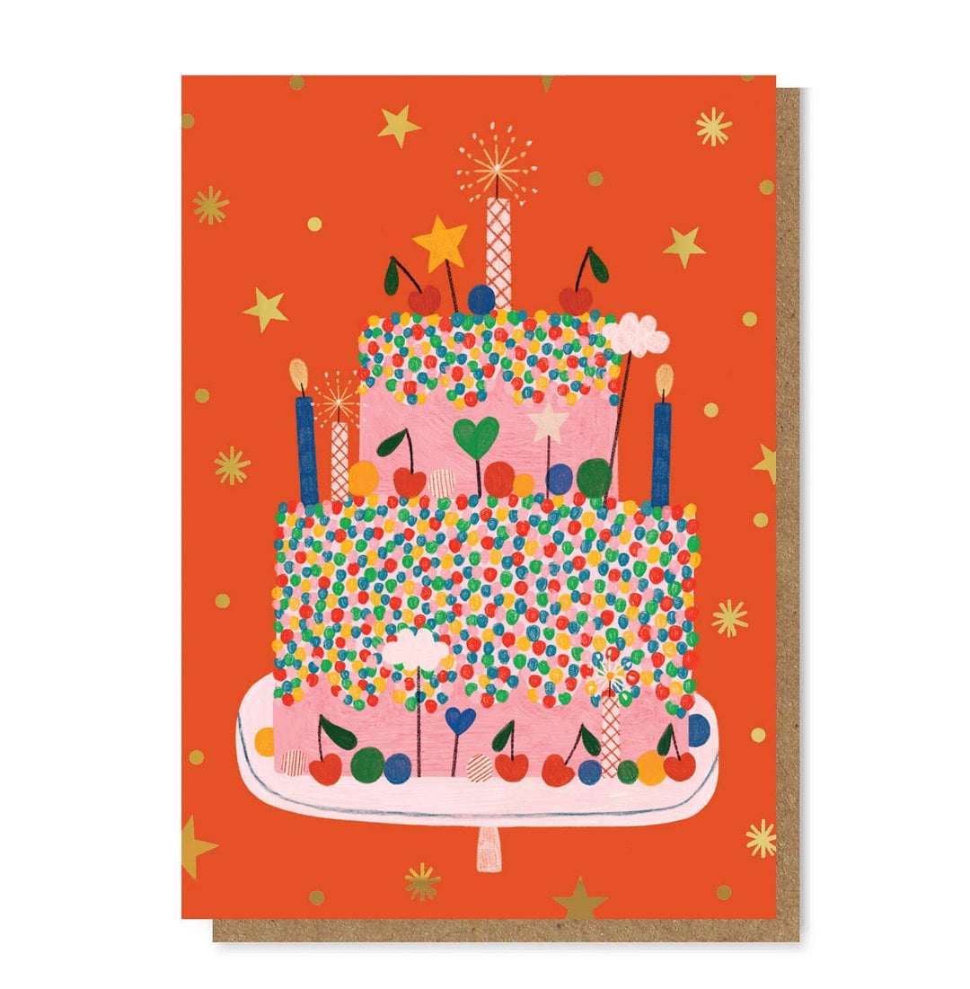 Carte dorée CELEBRATION CAKE - Daria Solak