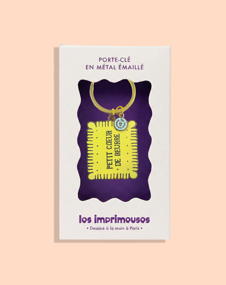 Porte-clé Biscuit - Petit cœur de beurre