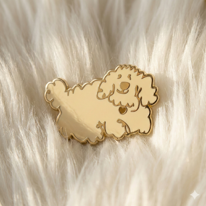 Pin’s Boule de Poils - Chien mignon et fluffy