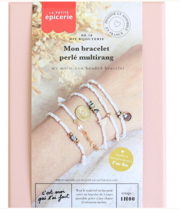 DIY BIJOUTERIE - Mon bracelet perlé multirang