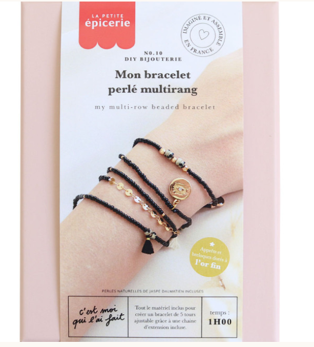 DIY BIJOUTERIE - Mon bracelet perlé multirang