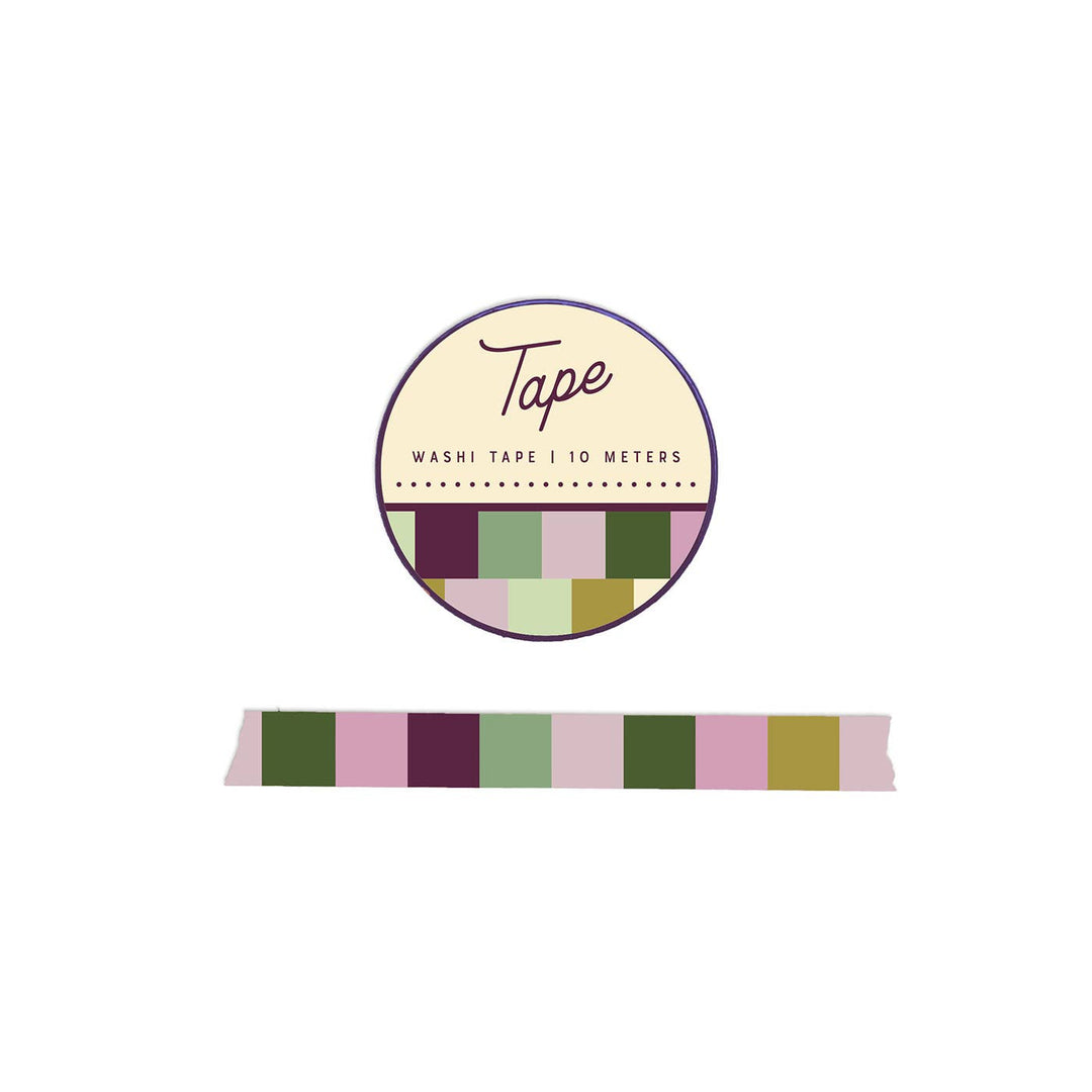 Masking tape Blocs Vert & Violet