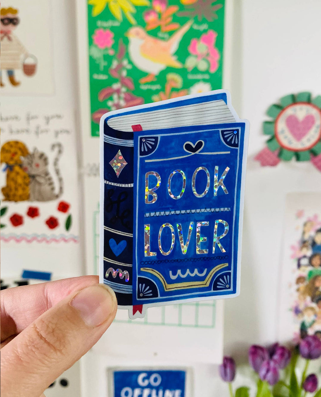 Sticker pailleté BOOK LOVER - Daria Solak