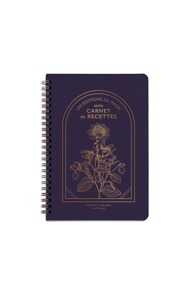 Carnet de recettes spirales - Les Éditions du Paon