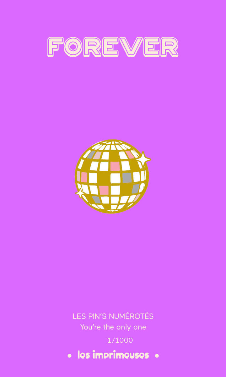Pin's - Boule disco - Forever - collection Clubbing