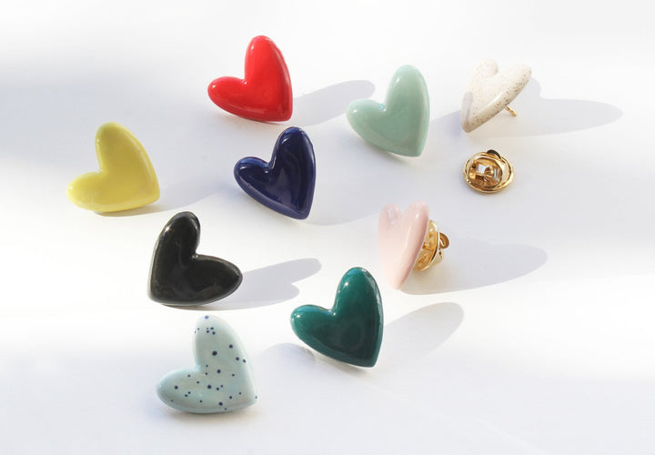 Pin's Cœur rose pastel - gamme couleurs