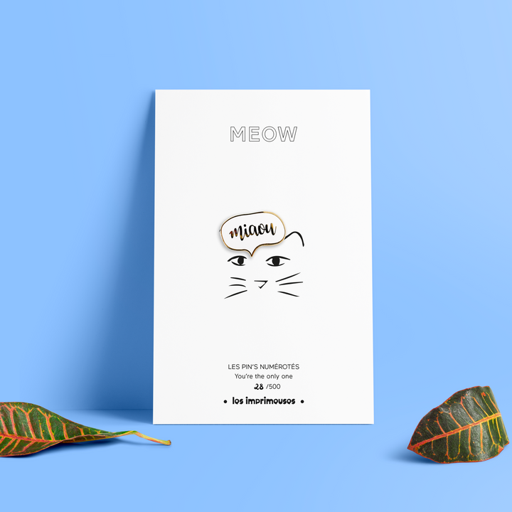 Pin's - Bulle Miaou - Meow