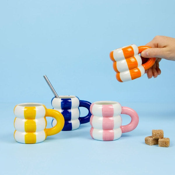 Lot de 4 tasses à café - Floats - Céramique - Balvi