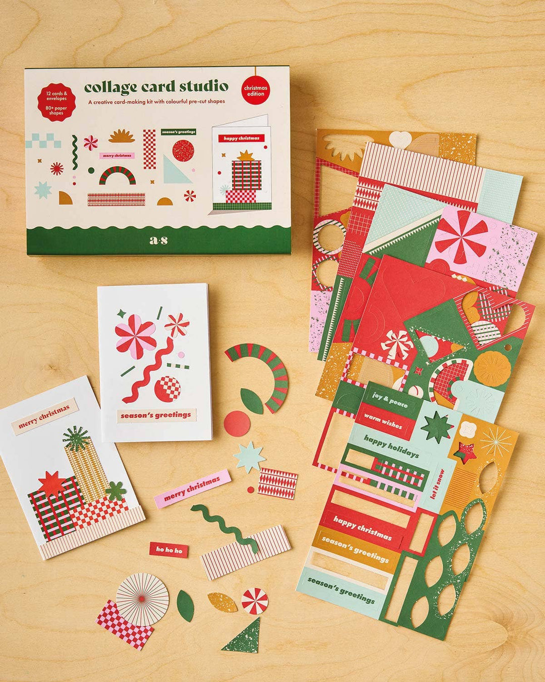 Kit de cartes en collage - Christmas - Another Studio