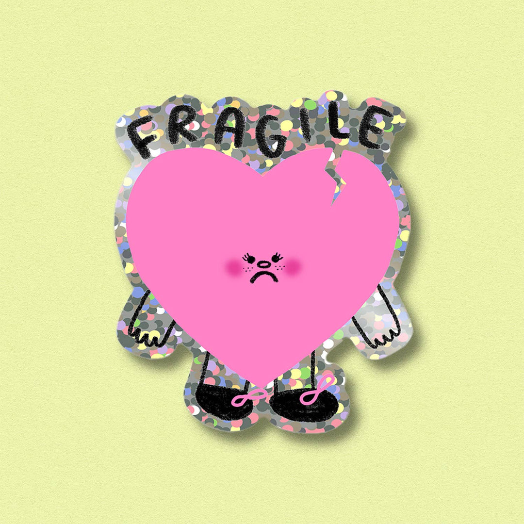 Sticker pailleté Fragile - Jenne Grassmann