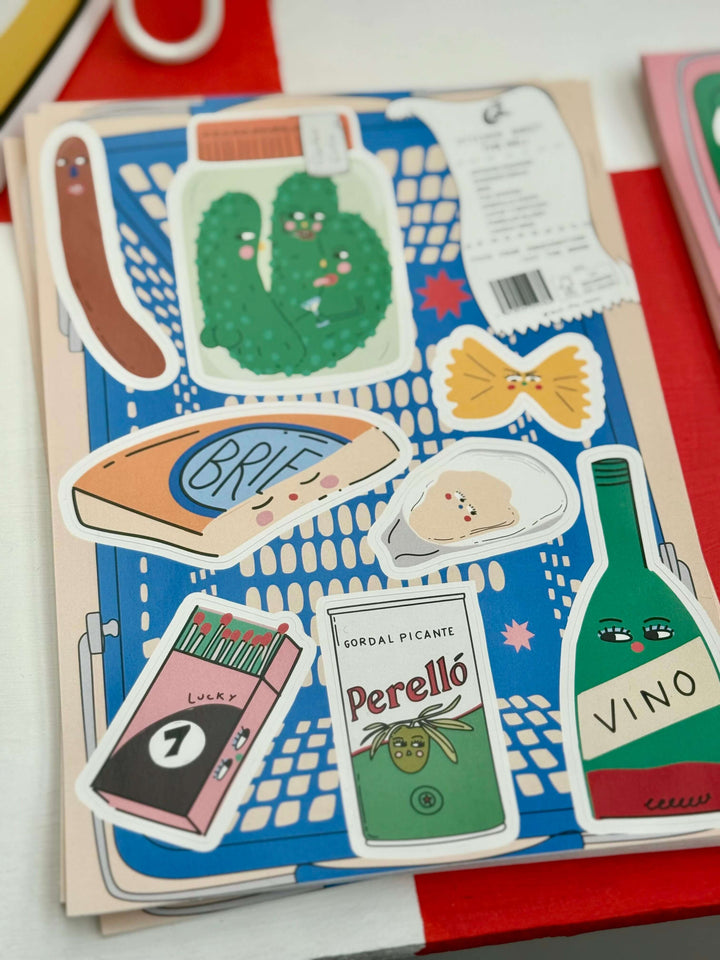 Planche de stickers A5 Deli en situation