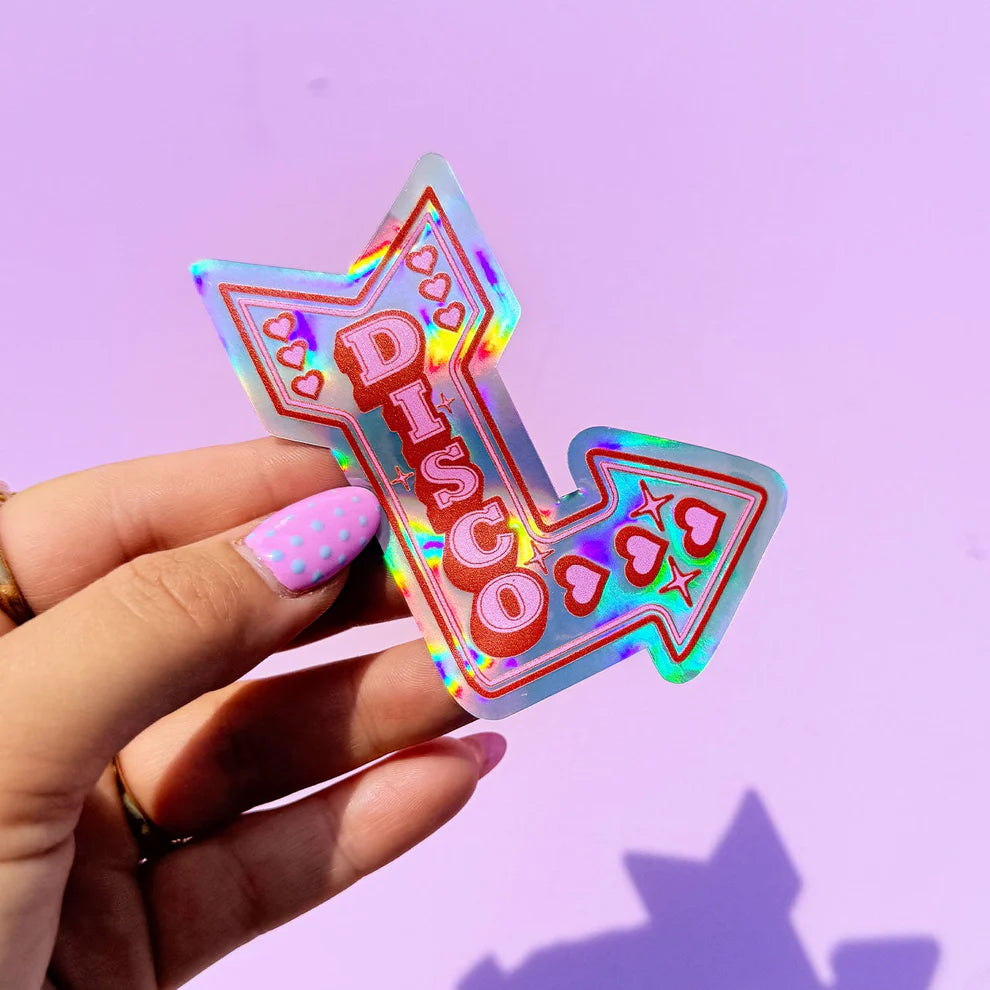 Sticker holographique Disco — Printed Weird