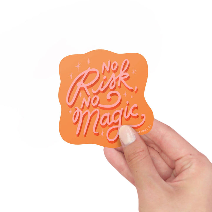 Sticker vinyle - No Risk No Magic - Inklings Paperie